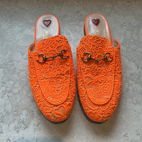 Gucci Lace Floral Princetown - Picture 14 of 16